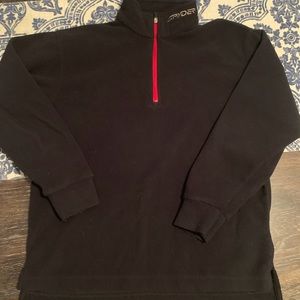 Boys Spyder 1/4 zip fleece W/ matching Spyder hat!